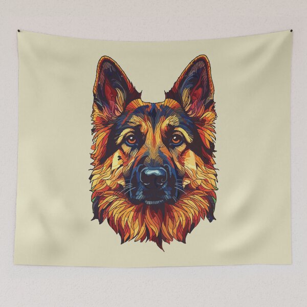 Item preview, Prism Animal german shepherd mosaic designed and sold by designmari.