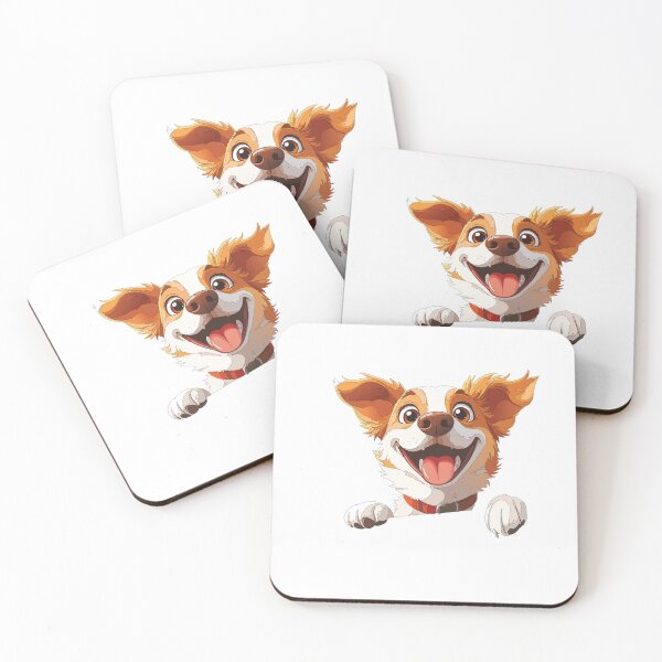 Item preview, Happy Dog Face Cartoon Design designed and sold by MarWachaN.
