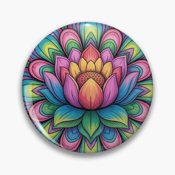 Item preview, A vibrant psychedelic spiritual  mandala  designed and sold by Lilashakti ⭐️ ⭐️ ⭐️ ⭐️ ⭐️.