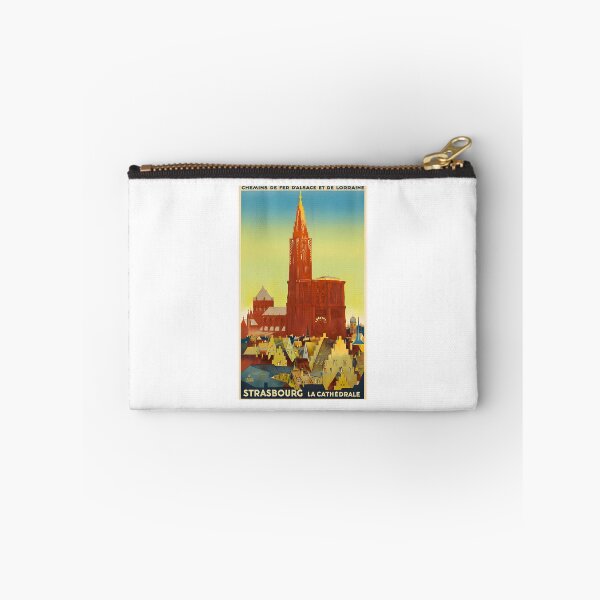 Item preview, Vintage Travel Poster of Strasbourg Cathedral - Alsace-Lorraine Railway designed and sold by CharlieDesings.