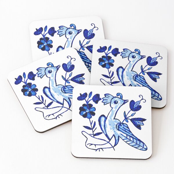 Artikelvorschau, Azulejo Bluebird Portugiesische Fliesenkunst entworfen und verkauft von kabetanistudio.
