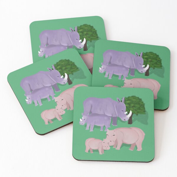 Item preview, Rhinoceroses and hipopótamuses designed and sold by Daniel Vasco.