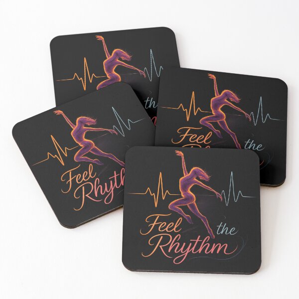 Item preview, Feel the Rhythm - Neon Dancer Pulse Silhouette designed and sold by MKreative Studio.