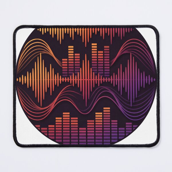 Item preview, Vibrant Audio Soundwave Equalizer - Abstract Music Frequency Circle designed and sold by VibePrintsHub.