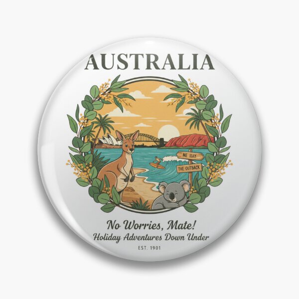 Item preview, Vintage Australia Road Trip - Outback Kangaroo & Coastal Surf Aesthetic designed and sold by Wear Sculpt.