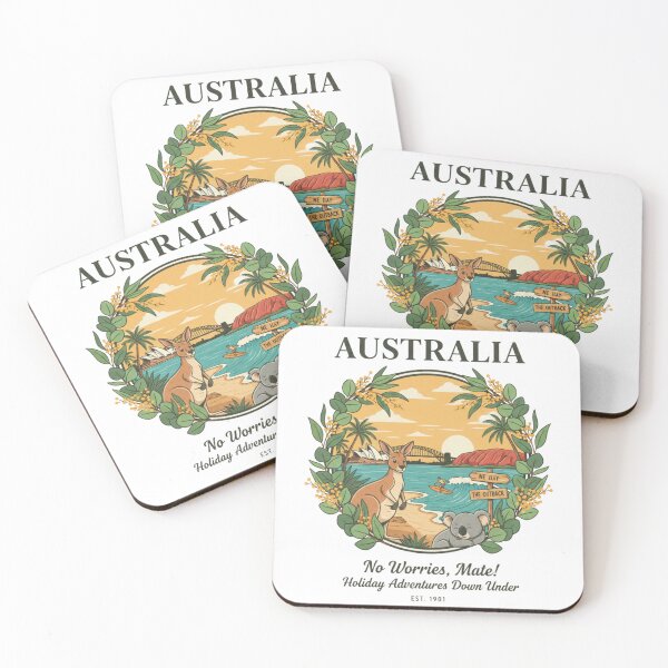 Item preview, Vintage Australia Road Trip - Outback Kangaroo & Coastal Surf Aesthetic designed and sold by Wear Sculpt.