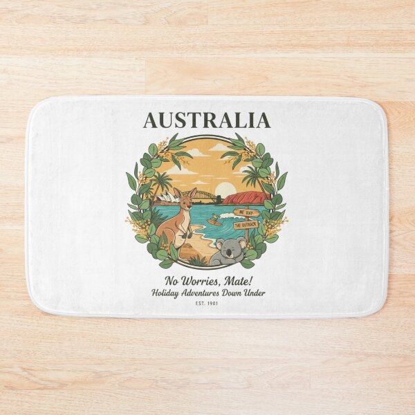 Item preview, Vintage Australia Road Trip - Outback Kangaroo & Coastal Surf Aesthetic designed and sold by Wear Sculpt.