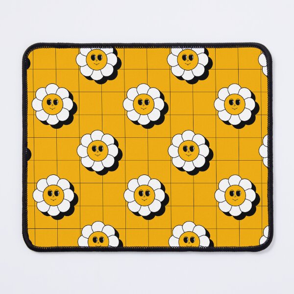 Item preview, Groovy Smiley Daisy Retro Pattern designed and sold by Mariana Shymkovych.