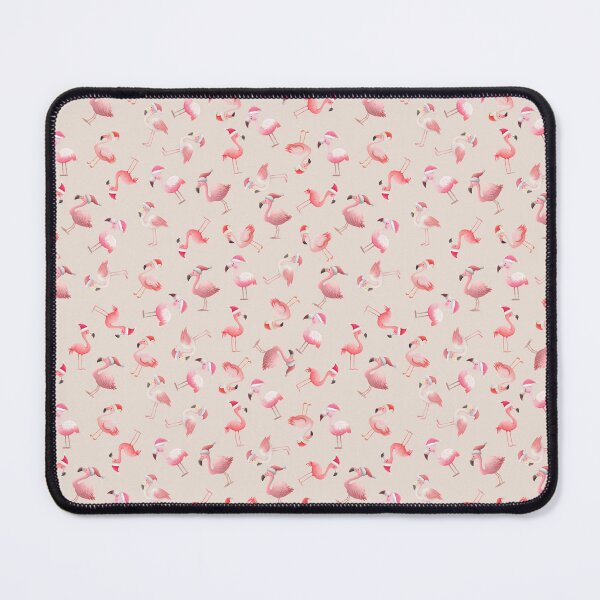 Item preview, Tossed Christmas Flamingos on Beige designed and sold by KSimpson838.