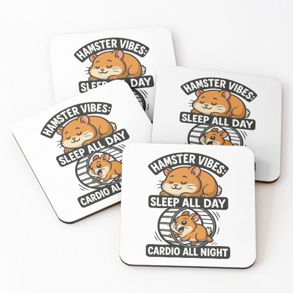Item preview, Hamster Vibes: Sleep All Day, Cardio All Night – Funny Hamster Design designed and sold by storelibertys.