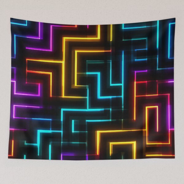 Item preview, Glowing Maze designed and sold by Hashola Designs.