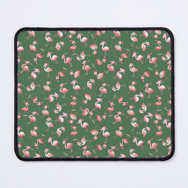 Item preview, Tossed Christmas Flamingos on Green designed and sold by KSimpson838.