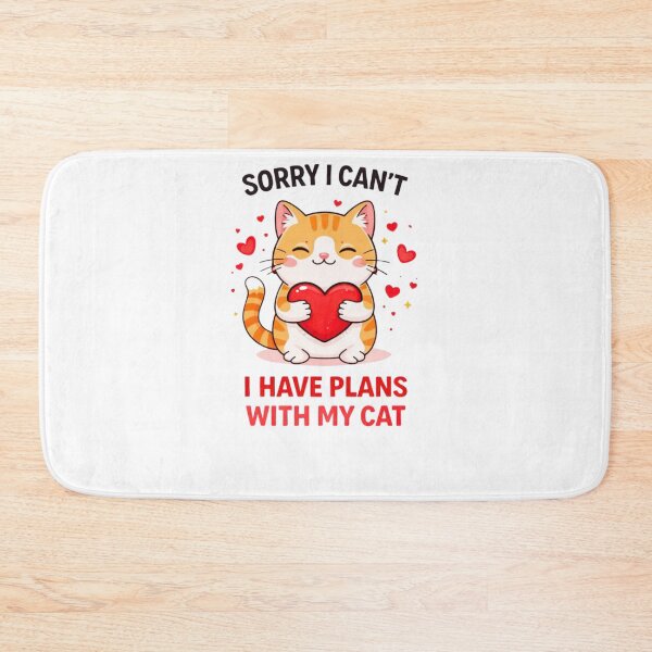 Item preview, Sorry I Can’t I Have Plans With My Cat Funny Quote designed and sold by bilal sibgui.