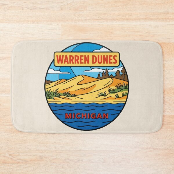 Item preview, Warren Dunes Michigan - Vintage Design designed and sold by TheOldMittenIllustrated.