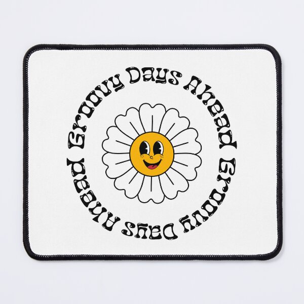 Item preview, Groove day ahead. Groovy Smiley Daisy Retro Flower designed and sold by Mariana Shymkovych.