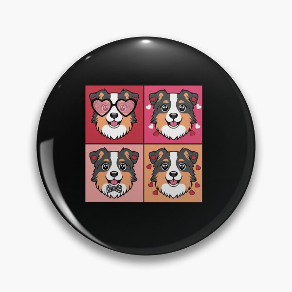 Item preview, Pop Art Valentine Australian Shepherd – Colorful Dog Lover designed and sold by The Real Life Symphony.