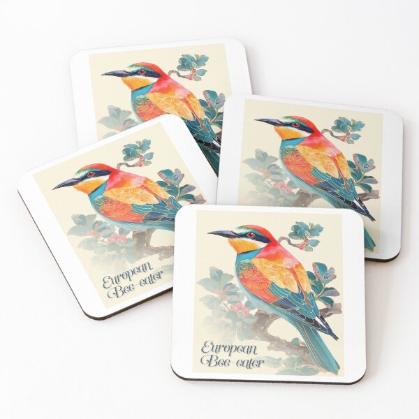 Item preview, Rainbow Sentinel: The European Bee-eater in Bloom designed and sold by ForeverPrintsOK.