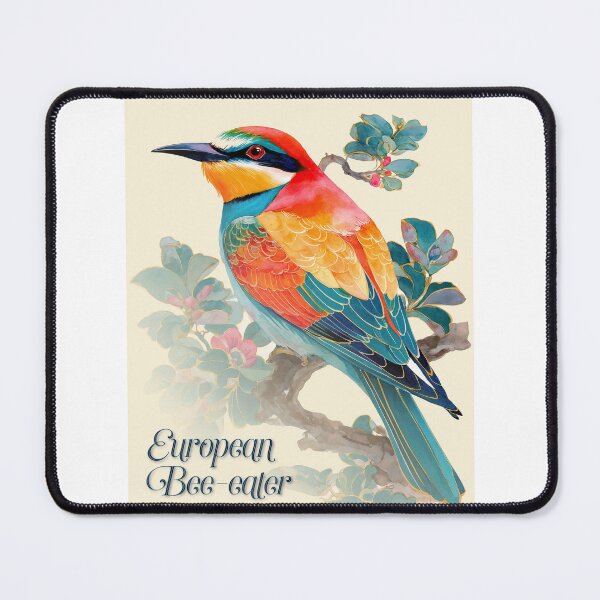 Item preview, Rainbow Sentinel: The European Bee-eater in Bloom designed and sold by ForeverPrintsOK.
