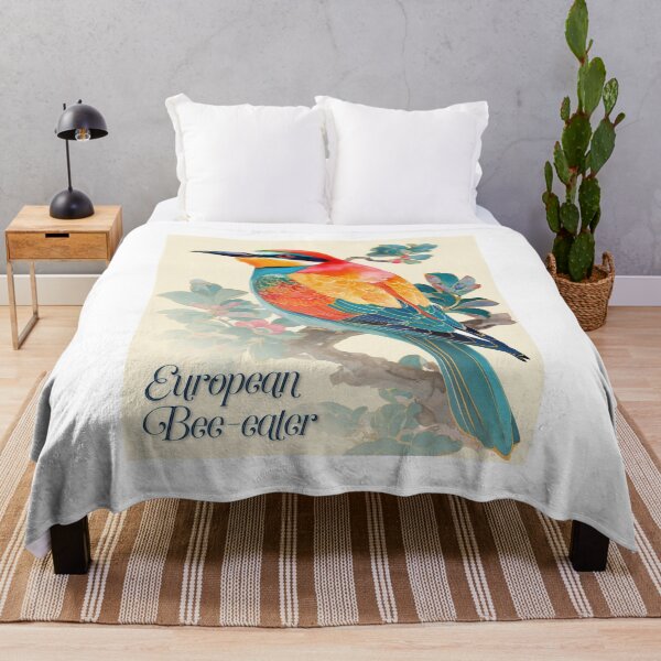 Item preview, Rainbow Sentinel: The European Bee-eater in Bloom designed and sold by ForeverPrintsOK.