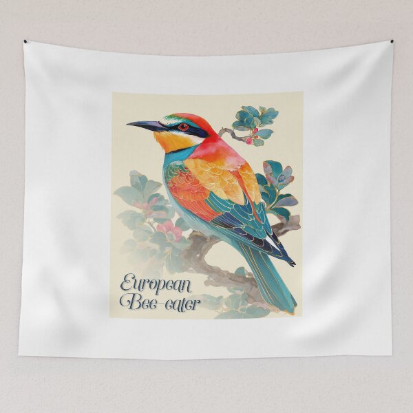Item preview, Rainbow Sentinel: The European Bee-eater in Bloom designed and sold by ForeverPrintsOK.