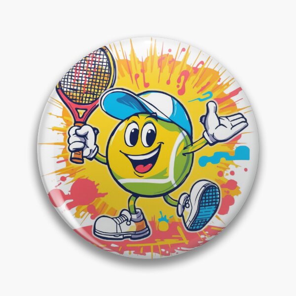 Item preview,  Happy Tennis Ball Sticker Magnet Gifts  designed and sold by colorleafz.