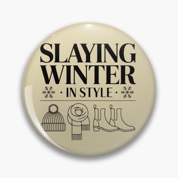 Item preview, Slaying Winter in Style – Winter Fashion Typography Design designed and sold by NiDoya.