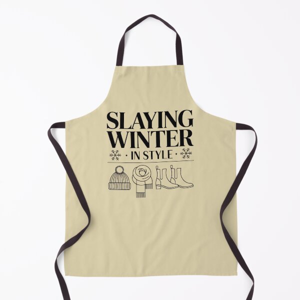 Item preview, Slaying Winter in Style – Winter Fashion Typography Design designed and sold by NiDoya.