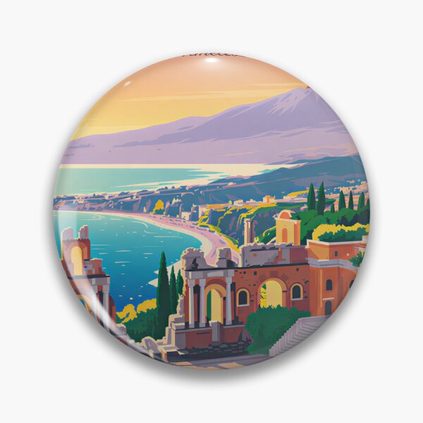 Item preview, A Nostalgic Classic Travel Poster – Taormina Island designed and sold by Blok45.