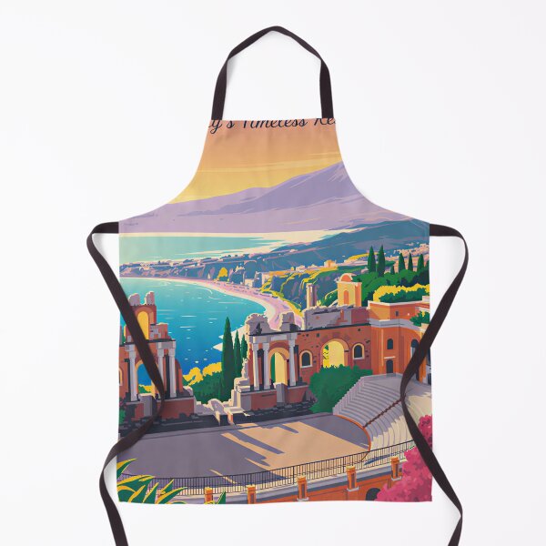 Item preview, A Nostalgic Classic Travel Poster – Taormina Island designed and sold by Blok45.