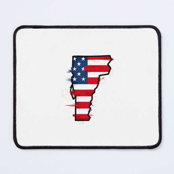 Item preview, Vermont Stars & Stripes State Silhouette – Distressed Americana designed and sold by Paper Drip.