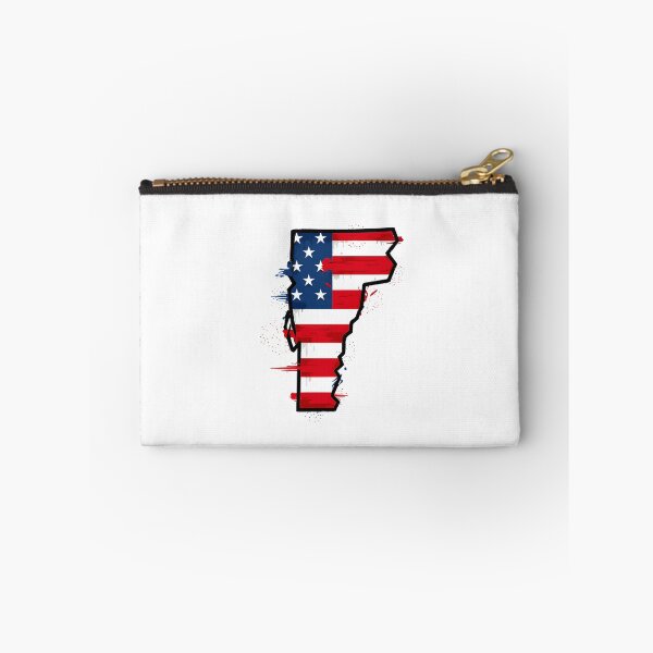 Item preview, Vermont Stars & Stripes State Silhouette – Distressed Americana designed and sold by Paper Drip.