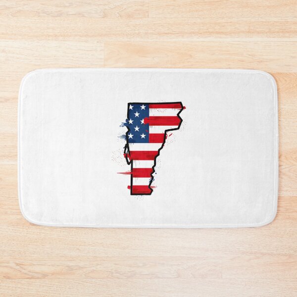 Item preview, Vermont Stars & Stripes State Silhouette – Distressed Americana designed and sold by Paper Drip.