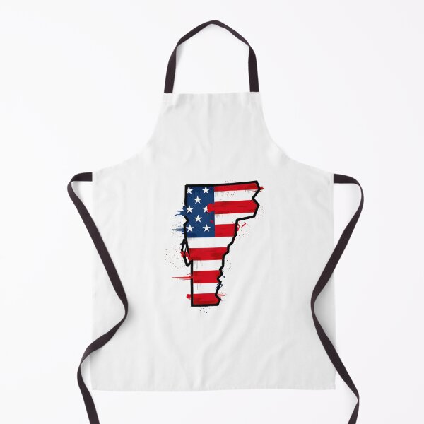 Item preview, Vermont Stars & Stripes State Silhouette – Distressed Americana designed and sold by Paper Drip.