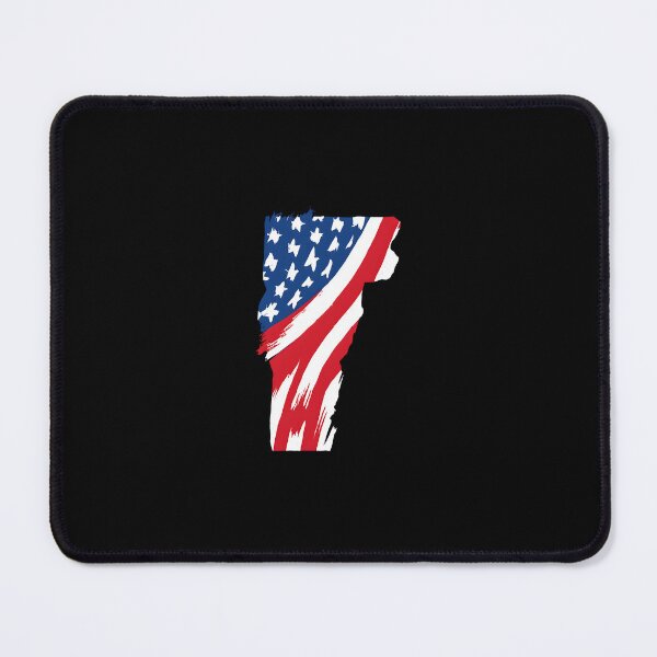 Item preview, Vermont Stars & Stripes State Silhouette – Distressed Americana designed and sold by Paper Drip.
