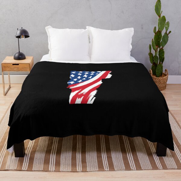 Item preview, Vermont Stars & Stripes State Silhouette – Distressed Americana designed and sold by Paper Drip.