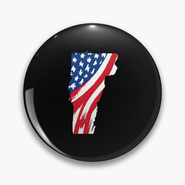 Item preview, Vermont Stars & Stripes State Silhouette – Distressed Americana designed and sold by Paper Drip.