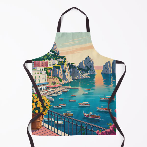 Item preview, A Nostalgic Classic Travel Poster – Capri Island designed and sold by Blok45.