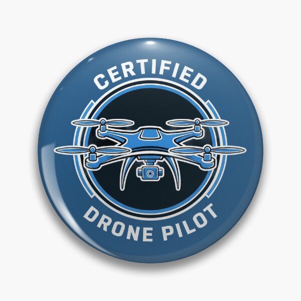 Item preview, Certified Drone Pilot HUD Style Circular Tech Emblem designed and sold by KiwiRider.