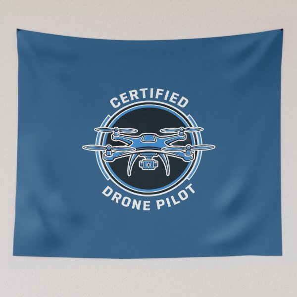 Item preview, Certified Drone Pilot HUD Style Circular Tech Emblem designed and sold by KiwiRider.