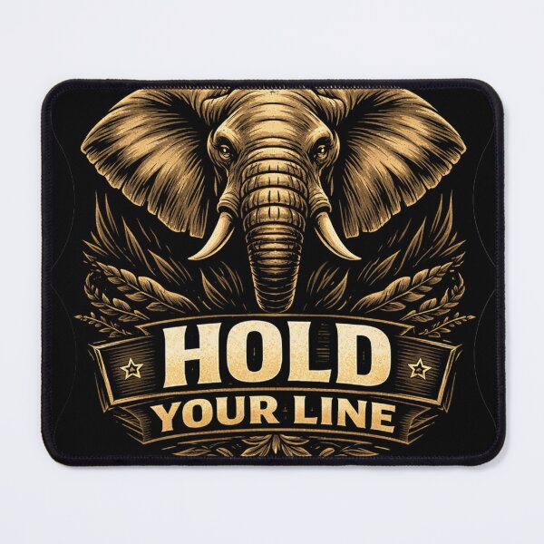 Item preview, Elephant Hold Your Line African Savanna Wildlife Art Sticker designed and sold by SavannaStrikes.