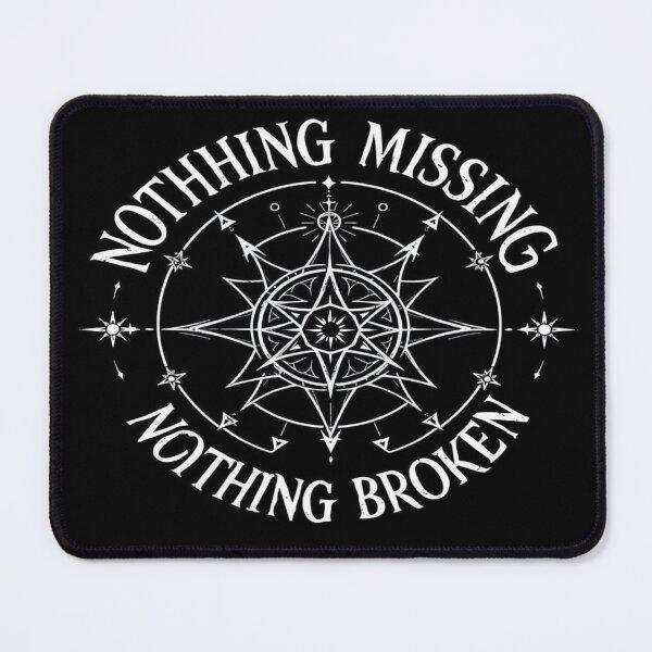 Item preview, Nothing Missing, Nothing Broken T-Shirt – Minimal Affirmation Graphic Tee designed and sold by zakarov27.