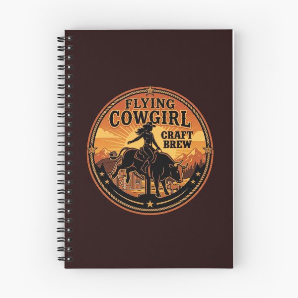 Item preview, Flying Cowgirl Bull Riding Craft Brew designed and sold by BookLoverGifts.