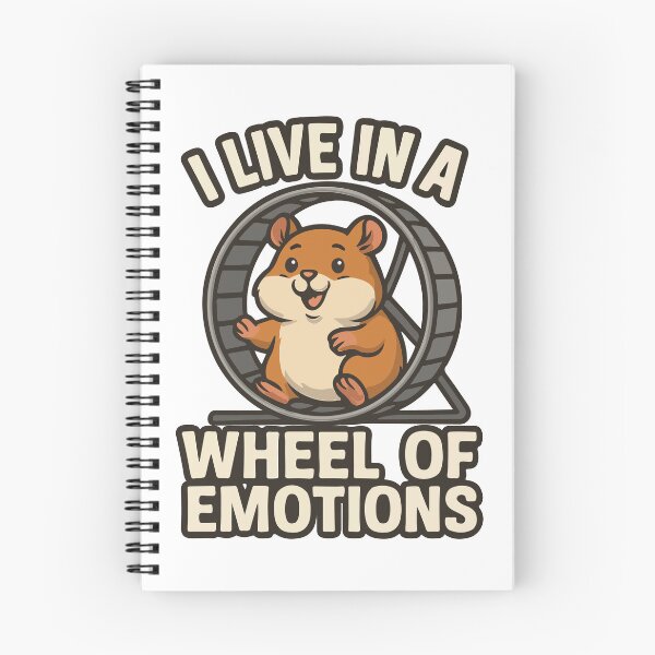 Item preview, I Live in a Wheel of Emotions – Funny Hamster Design designed and sold by storelibertys.