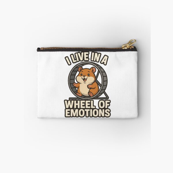 Item preview, I Live in a Wheel of Emotions – Funny Hamster Design designed and sold by storelibertys.