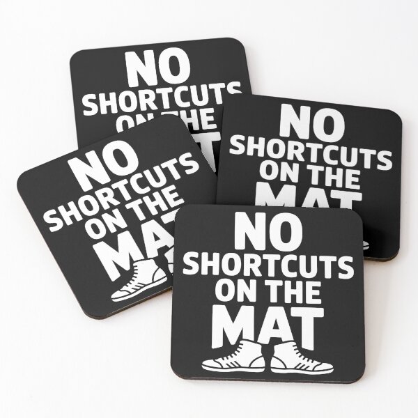 Item preview, No Shortcuts on the Mat Wrestling Design designed and sold by theartfulaspie.