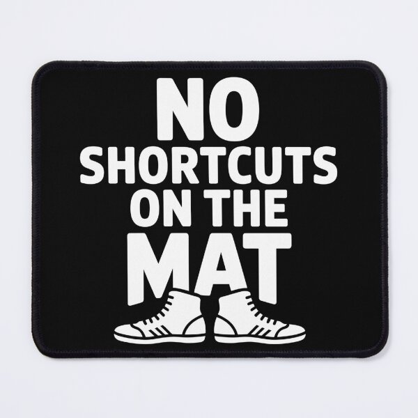 Item preview, No Shortcuts on the Mat Wrestling Design designed and sold by theartfulaspie.
