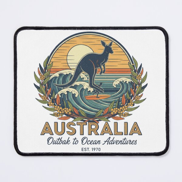 Item preview, Vintage Australia Sun & Surf - Retro 70s Style Australian Travel Graphic designed and sold by Wear Sculpt.