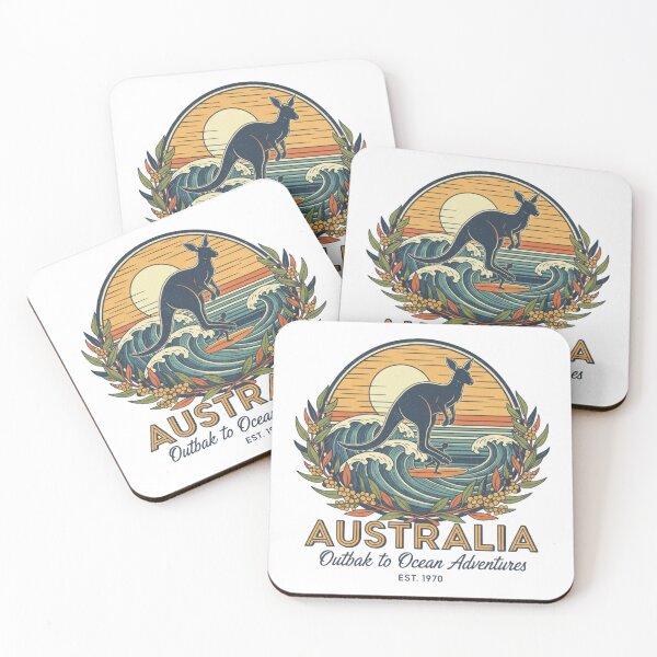 Item preview, Vintage Australia Sun & Surf - Retro 70s Style Australian Travel Graphic designed and sold by Wear Sculpt.