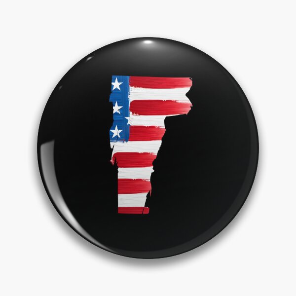 Item preview, Vermont Stars & Stripes State Silhouette – Distressed Americana designed and sold by Paper Drip.
