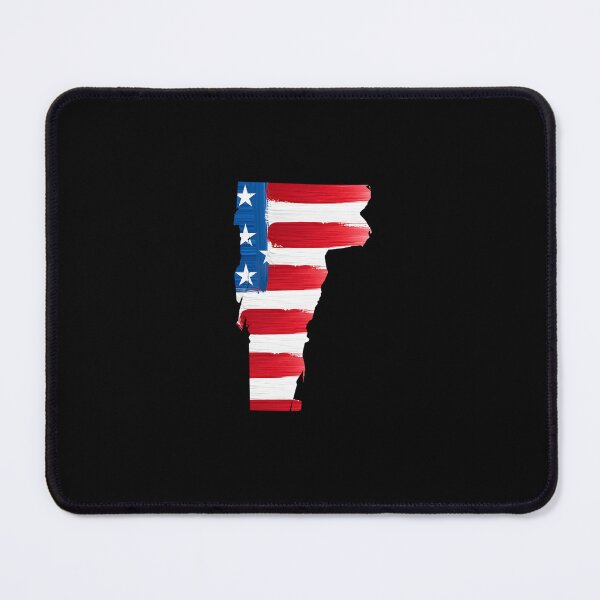 Item preview, Vermont Stars & Stripes State Silhouette – Distressed Americana designed and sold by Paper Drip.